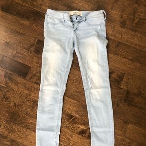 Hollister blue skinny jeans
